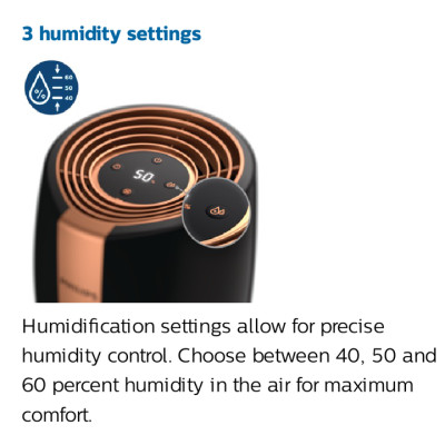 Máy Tạo Độ Ẩm Cao Cấp Philips HU2718/00 Hà Lan, Diện Tích 32㎡, Tích Hợp Hệ Thống Bốc Hơi Tiên Tiến, Công Nghệ NanoCloud - HÀNG NHẬP KHẨU