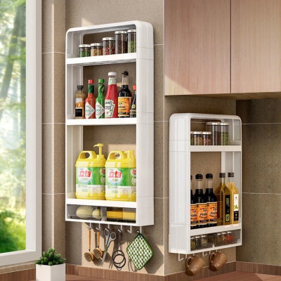 Kệ Đựng Gia Vị, Kệ Để Đồ Nhà Bếp, Kệ Để Đồ Dùng Nhà Bếp Gắn Tường Tiện Dụng Kệ Treo Tường Đựng Lọ Gia Vị Và Gia Vị Đa Chức Năng - HÀNG CHÍNH HÃNG MINIIN