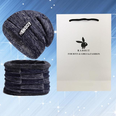 Combo Mũ len nam và khăn quàng cổ