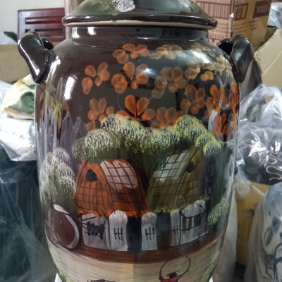 Hũ đựng rượu gạo Bát Tràng loại 30L