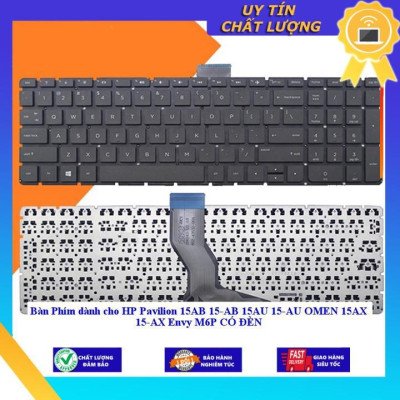 Bàn Phím dùng cho HP Pavilion 15AB 15-AB 15AU 15-AU OMEN 15AX 15-AX Envy M6P CÓ ĐÈN - ĐEN XANH - CÓ ĐÈN - Hàng Nhập Khẩu New Seal
