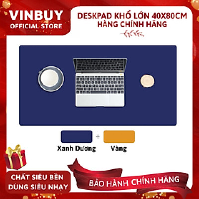 Miếng Lót Chuột Cỡ Lớn, Pad Chuột Cỡ Lớn Bằng Da Cao Cấp 40cmx80cm, Tấm Lót Chuột Thảm Da Trang Trí Bàn Làm Việc VinBuy - Hàng Chính Hãng