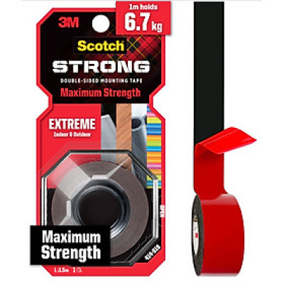 Băng dính hai mặt siêu dính 3M SCOTCH 414-S19, 19 mm x 1.5 m, 19mm x 4m