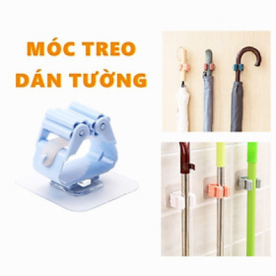 Kẹp Dính Tường Treo Chổi - Cây Lau Nhà, Luôn Gọn Gàng, Sử Dụng, Kẹp Có Miếng Dán Siêu Chắc, Khô Ráo. TakyHome 4028