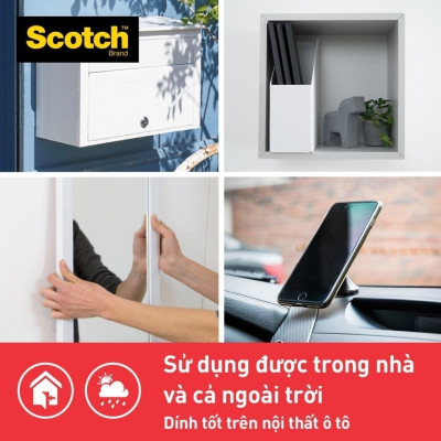 Băng dính hai mặt siêu dính 3M SCOTCH 414-S19, 19 mm x 1.5 m, 19mm x 4m
