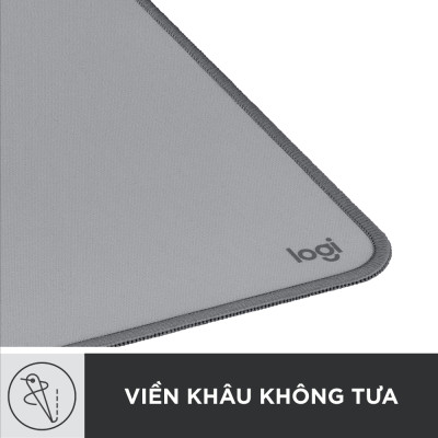 Thảm trải bàn làm việc Logitech Studio Series - Đế cao su chống trượt, lướt dễ dàng, bề mặt chống đổ tràn, bền bỉ, nhỏ gọn, hiện đại – Hàng Chính Hãng