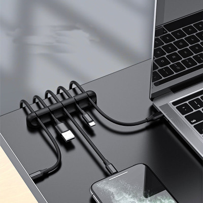 Kẹp Dán Cố Định Dây Cáp KitAcoom, Đế Kẹp Dây Sạc Điện Thoại, Dây Tai Nghe, Cáp Chuột Máy Tính - Hàng Chính Hãng