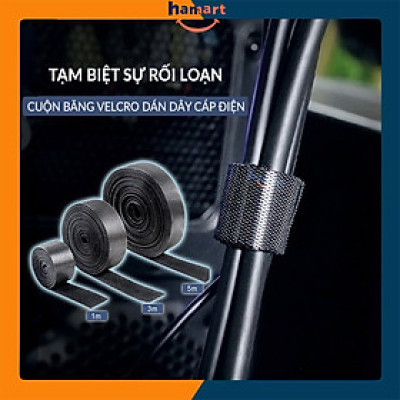 Băng Dính Gai Velcro Quấn Dây Sạc Điện Thoại Tai Nghe Dán Thu Gọn Dây Điện Đa Năng Sáng Tạo - Hàng Nhập Khẩu