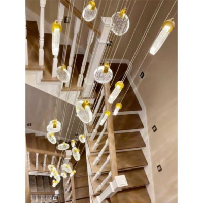 Đèn thả thông tầng phale thời thượng tô điểm phòng tiếp đón khách HTK028, đèn tô điểm