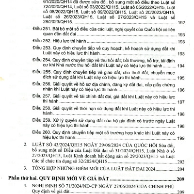 Luật Đất Đai_Quy Định Về Giá Đất, Cho Thuê Đất, Chuyển Mục Đích Sử Dụng Đất Và Bồi Thường, Hỗ Trợ, Tái Định Cư Khi Nhà Nước Thu Hồi Đất