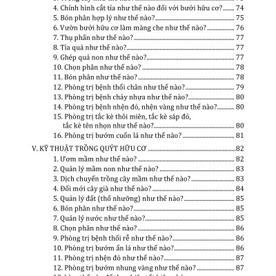 Nông Nghiệp Xanh, Sạch - Kỹ Thuật Trồng Cây Ăn Trái Và Cây Lương Thực Hữu Cơ