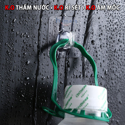 COMBO 5 Móc Sừng Nhựa Treo Giỏ Đựng Quần Áo Nhà Tắm Dán Tường Hamart Treo Đồ Đa Năng Tấm Lớn Siêu Dính
