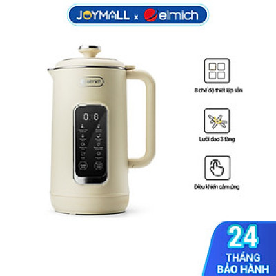 Máy làm sữa hạt Elmich 1L CBE-8650, Hàng chính hãng, 7 chế độ nấu, tự làm sạch, điều khiển cảm ứng - JoyMall