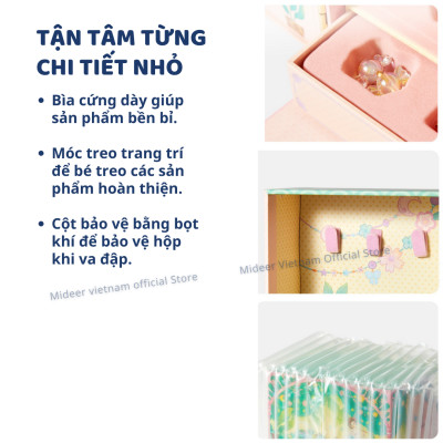 Phụ kiện cho bé gái vòng tay, vòng charm, sơn móng tay Mideer Girls Power Lacing Beads