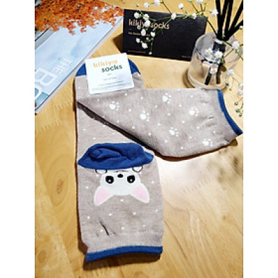 Tất vớ nữ hình thú cổ trụ Kikiya cao cấp Hàn Quốc W-C-004