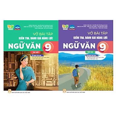 Sách - (Combo 2 tập ) Vở bài tập kiểm tra , đánh giá năng lực ngữ văn 9