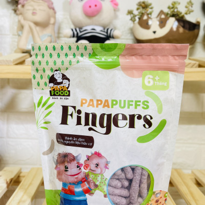 Bánh ăn dặm PAPAFOOD PAPAPUFFS FINGERS - 100% Nguyên Liệu Hữu Cơ - Gói 50g