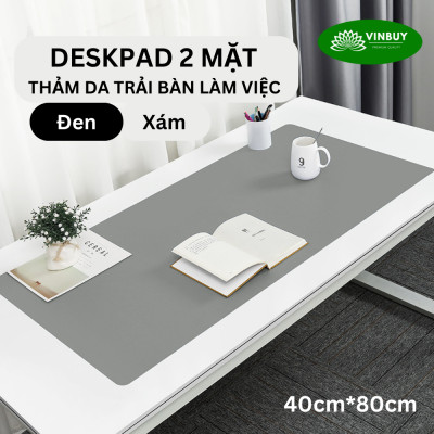 Miếng Lót Chuột Cỡ Lớn, Pad Chuột Cỡ Lớn Bằng Da Cao Cấp 40cmx80cm, Tấm Lót Chuột Thảm Da Trang Trí Bàn Làm Việc VinBuy - Hàng Chính Hãng