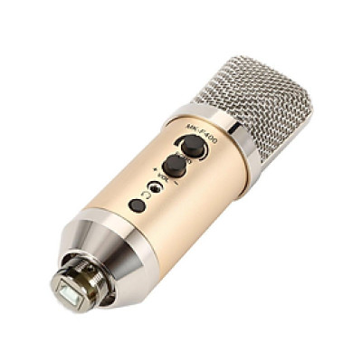 SOAIY Microphone Thu Âm Live Stream MK-F400USB - Kết nối qua cổng USB - Hàng Nhập Khẩu