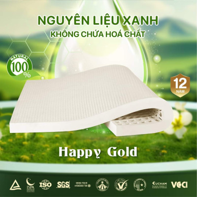 Nệm cao su thiên nhiên Kim Cương Happy Gold