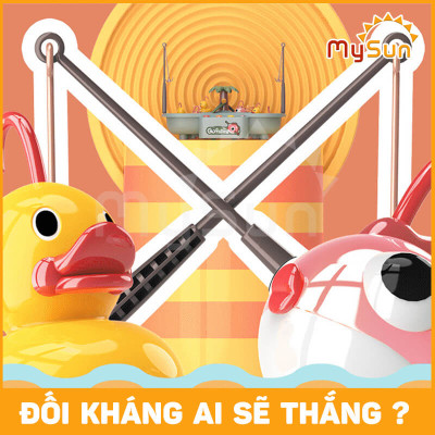 Bộ bể câu cá đồ chơi NHẠC NƯỚC cho bé bằng nhựa ABS 2 tầng tặng Pin