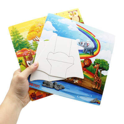 Bộ 2 Tranh Xếp Hình 36 Mảnh Để Bàn 23 x 23 cm - Minh Châu C2-007