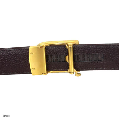 Dây Lưng Nam Da Bò Cao Cấp Bản 35mm, Khóa Tự Động Tiện Dụng - Bền Bỉ. Mẫu Dây Phù Hợp Với Quần Tây, Mang Đến Cho Bạn Phong Cách Lịch Lãm Và Sang Trọng - Hàng Chính Hãng SAIGIO