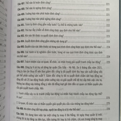 500 Câu Hỏi Và Tình Huống Giải Quyết Các Vướng Mắc, Tranh Chấp Lao Động Theo Bộ Luật Lao Động Năm 2019