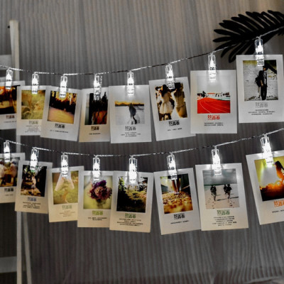 Dây đèn treo ảnh V.2 - Đèn màu trắng