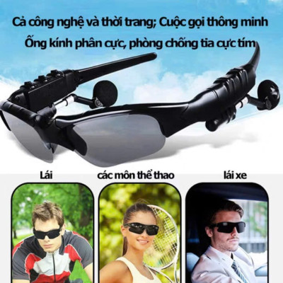 Kính mắt thời trang kiêm nghe nhạc Bluetooth chống tia UV cho cả nam và nữ 