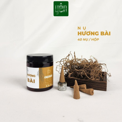 Nụ Hương Bài Sạch Ít Khói Hộp 40 Nụ Yên Tự Nhiên Không Hóa Chất Thờ Cúng Thư Giãn Xông Nhà Tẩy Uế
