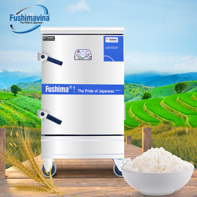 [CỬA HÀNG CHÍNH HÃNG] Tủ Nấu Cơm Dùng Gas Và Điện 12 Khay