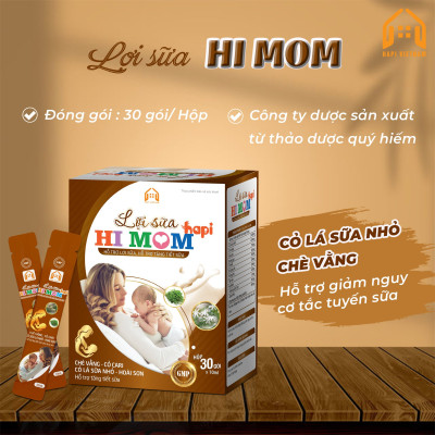 Lợi sữa Hi Mom Hapi - Sữa đặc hơn, thơm hơn, hỗ trợ tăng tiết sữa, giảm nguy cơ tắc tuyến sữa