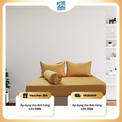 Bộ Ga Giường Cotton Cao Cấp MYM - Chất Liệu 100% Tự Nhiên | Bao Gồm 4 Món | Nhiều Màu sắc