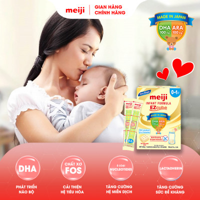 Combo 1 Hộp Thực Phẩm Bổ Sung Meiji Mama Milk Và 1 Hộp Sản phẩm dinh dưỡng công thức Meiji Infant Formula EZcube