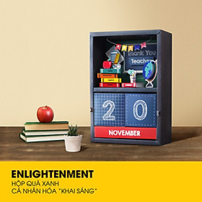 Hộp quà cảm ơn - KHAI SÁNG - Hộp quà tặng cao cấp tri ân thầy, cô giáo
