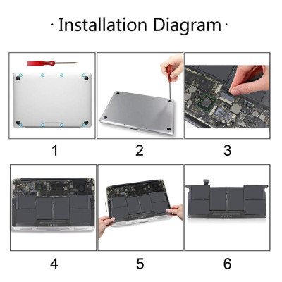 Pin Dành Tương Thích Cho Macbook Air 11 A1495 A1465 2012 2013 2014 2015 TEEEMO PC Hàng Nhập Khẩu New Seal