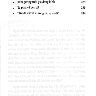 Sống Trăm Năm Và Tôi Nhận Thấy…