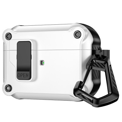 Case vỏ ốp dành cho tai nghe Airpods 1 2 3 4 Airpods Pro Airpod Pro 2 có khoá chống rơi 2 lớp cao cấp - Hàng chính hãng