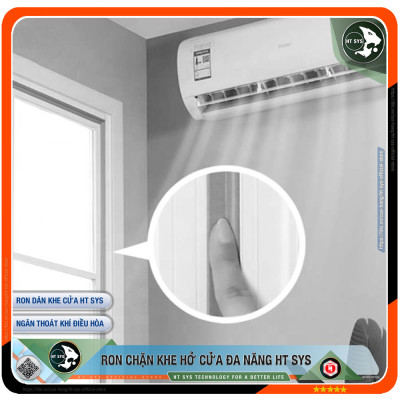 Ron Chặn Khe Cửa HT SYS - Chất Liệu PU Và PE Cải Tiến - Ron Chặn Khe Hở Cửa, Chân Cửa, Khung Cửa - Ngăn Gió Lùa, Cách Âm, Chống Bụi, Ngăn Côn Trùng, Chống Thoát Khí Điều Hòa, Chống Va Đập Cửa - Hàng Chính Hãng