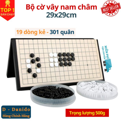 Cờ Vây Nam Châm Chọn size, Cờ Caro Cao Cấp, Có Bàn Là Hộp Đựng Rộng 28.5cm Và 37cm - Hàng chính hãng