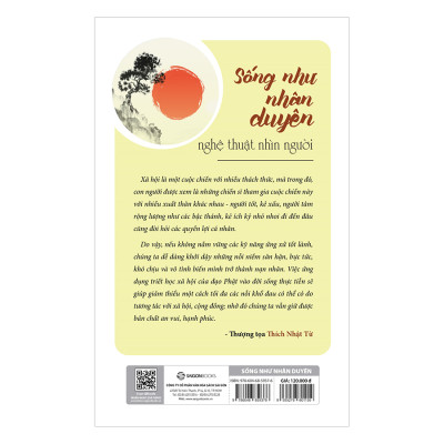 Sống Như Nhân Duyên - Nghệ Thuật Nhìn Người (Tái Bản) - giữ được bản chất an vui, hạnh phúc