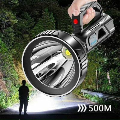 Đèn Pijn Cầm Tay Siêu Sáng Pin Trâu – Chiếu Xa 500m, Có Đèn Hông, Dùng Khi Mất Điện, Loại Xịn Siêu Bền , đèn trang trí
