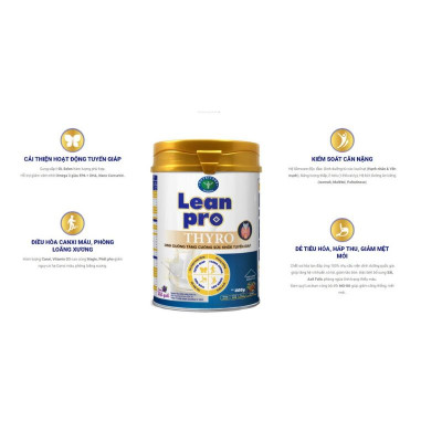 Sữa Lean Pro Thyro Dinh Dưỡng Tăng Cường Sức Khỏe Tuyến Giáp 900g