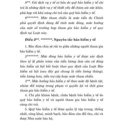 Luật Bảo hiểm y tế năm 2008 (sửa đổi, bổ sung năm 2013, 2014, 2015, 2018, 2020, 2023, 2024)