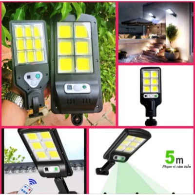 1 ĐÈN LED CHIẾU SÁNG NĂNG LƯỢNG MẶT TRỜI CẢM BIẾN CÔNG XUẤT 150W