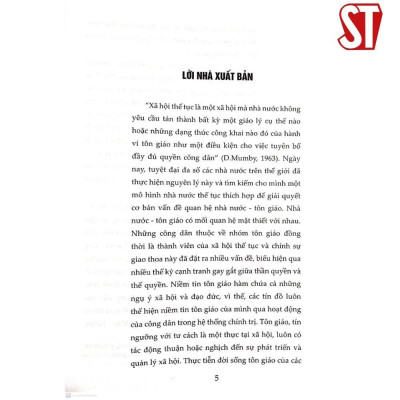 Sách - Nhà Nước Thế Tục - Sách Tham Khảo - NXB Chính Trị Quốc Gia