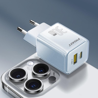 Sạc Nhanh Pisen Quick - Vivid Crystal 30W 1C1A - Màu Trắng