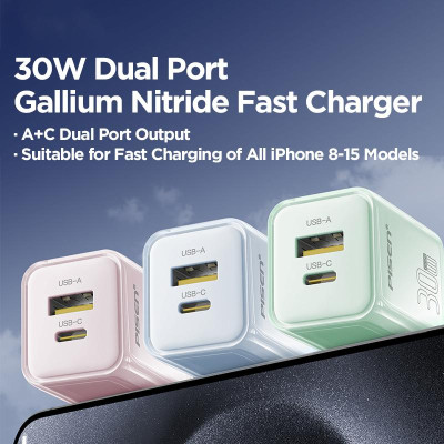 Sạc Nhanh Pisen Quick - Vivid Crystal 30W 1C1A - Màu Trắng