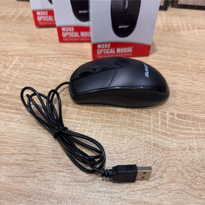 Chuột máy tính văn phòng SURMT M352 có dây chuẩn cổng USB 1000dpi thiết kế ôm gọn tay dễ chịu - Optical mouse - miếng lót chuột